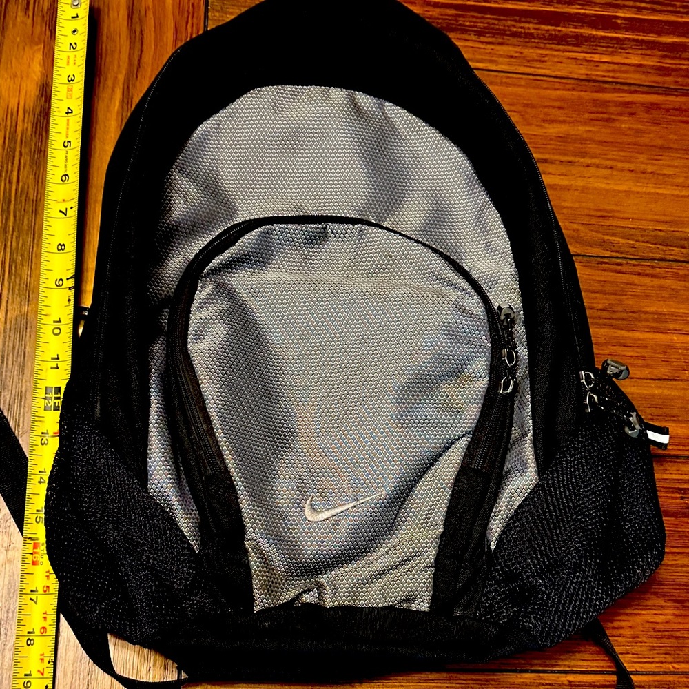 Backpack - Nike Black and Silver Backpack 19" in length